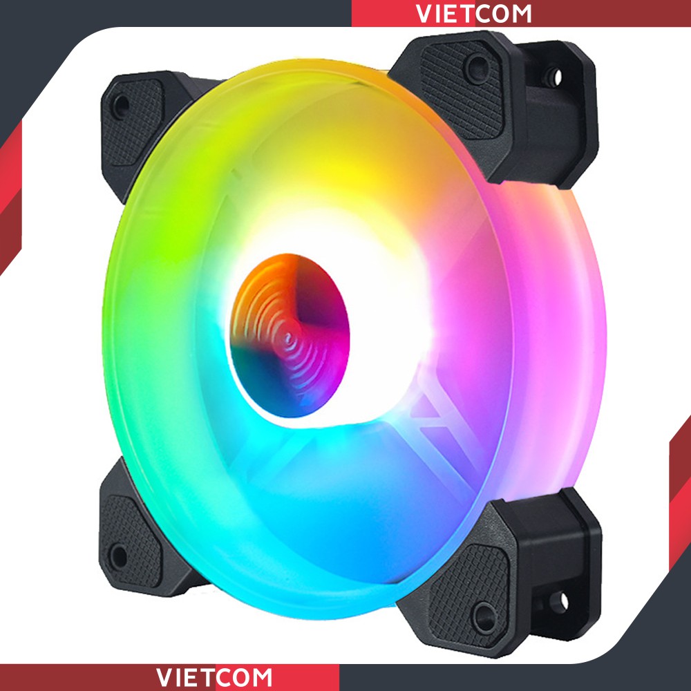 Fan Led RGB Coolmoon Y1 + Bộ Hub Coolmoon và điều khiển - Led RGB 16 Triệu Màu, 366 Hiệu Ứng