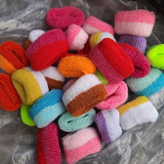 Túi 30 Len cột tóc 2 màu thời trang cho nữ (Kt:3×5cm)