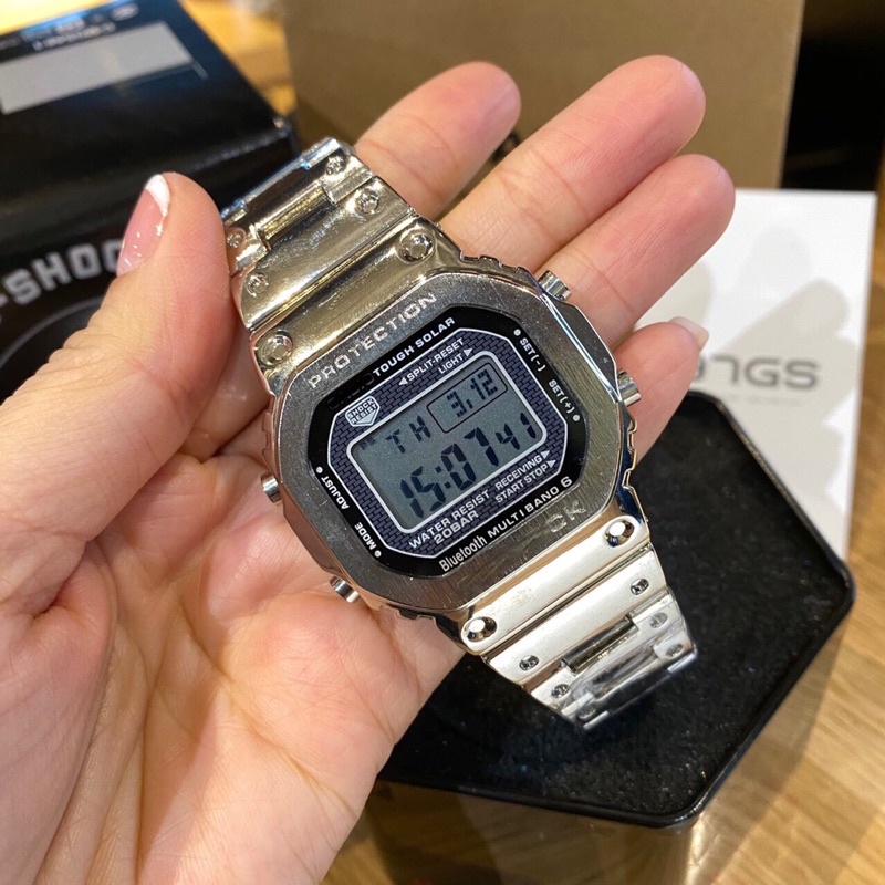Đồng hồ nam Shock, đèn led kép, auto light ,giờ thế giới, size 40mm