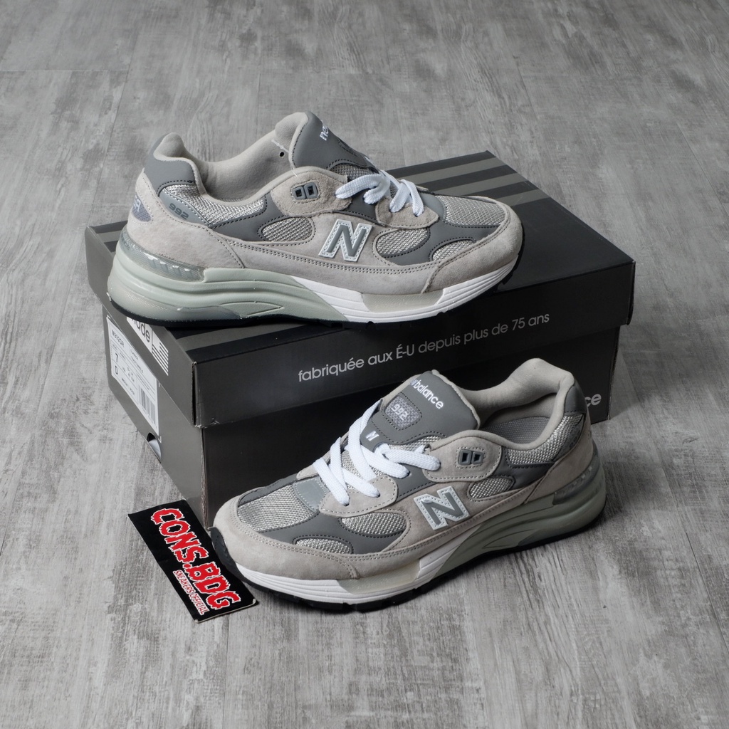 Mới Giày New Balance M 992 Gray 39-44 EUR Size 36-45 Thời Trang Cao Cấp
