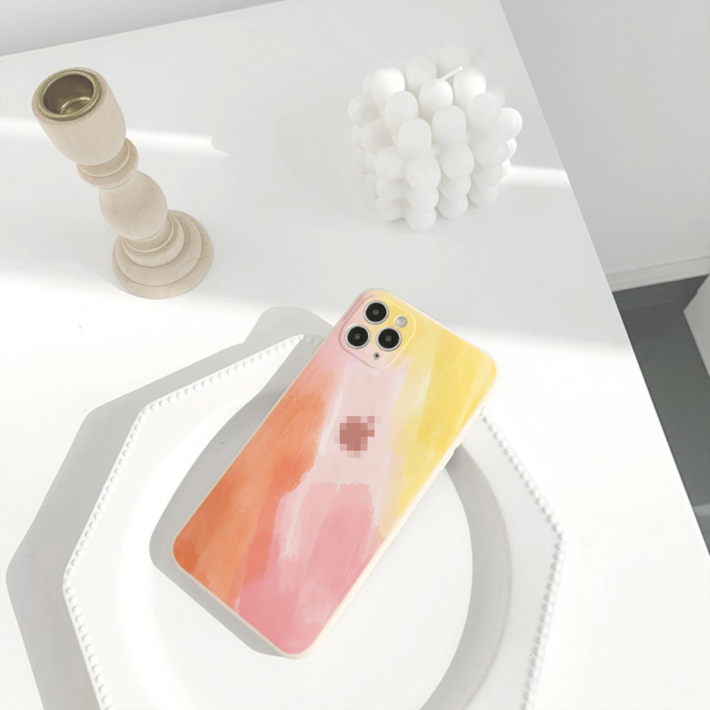 Ốp lưng iphone màu sắc cạnh vuông 5/5s/6/6plus/6s/6splus/7/7plus/8/8plus/x/xr/xs/11/12/pro/max/plus/promax