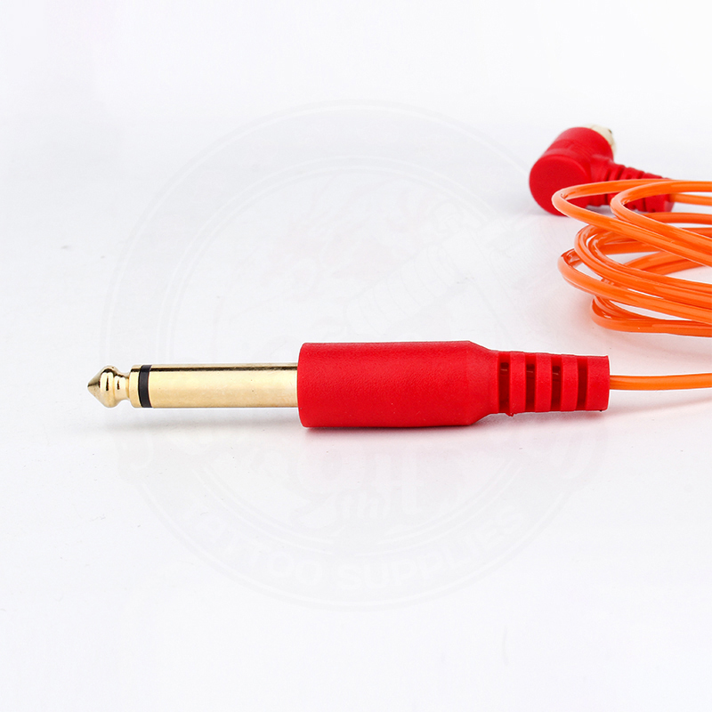 Dây Cáp RCA 2m Đầu Góc Bằng Silicon Mềm Chuyên Dụng Cho Máy Xăm