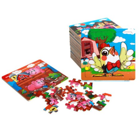 Đồ chơi bộ tranh xếp hình, ghép hình gỗ 20 mảnh cho bé - tranh ghép gỗ Puzzle 20 mảnh phát triển trí tuệ bé