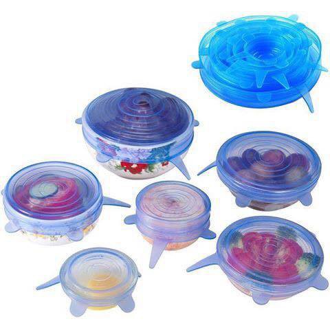 bỘ 6 NẮP Silicon Đựng Thức Ăn
