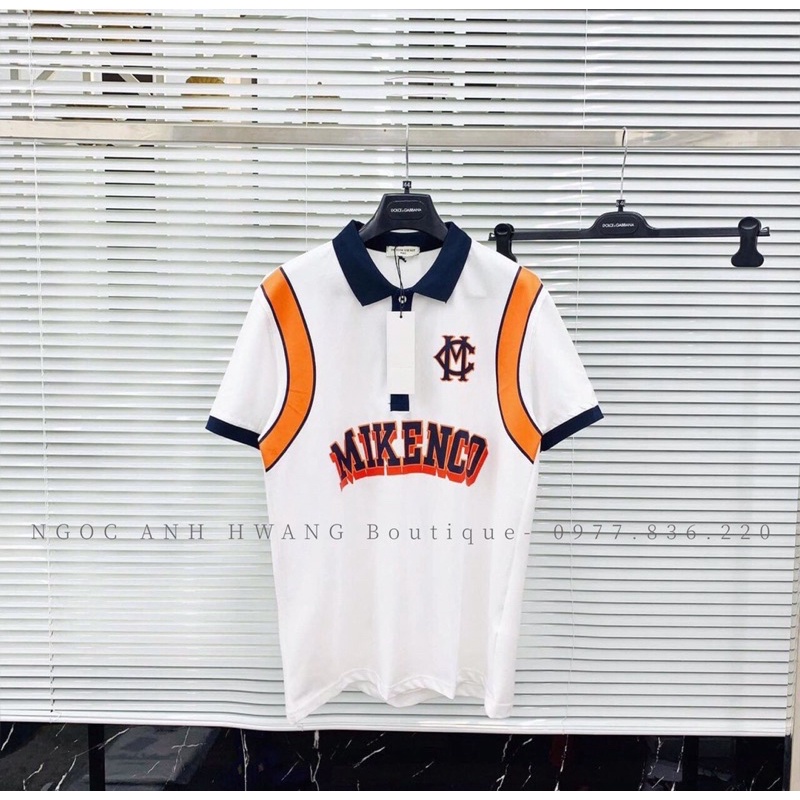 Áo Phông nam nữ MIKENCO vạch vòng - Áo Polo cotton mát