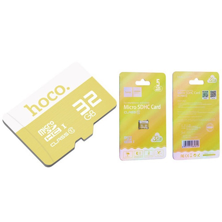 Thẻ nhớ MicroSD 32GB Class 10 Hoco chính hãng - Màu bất kì- Bảo hành 1 đổi 1 trong vòng 14 ngày