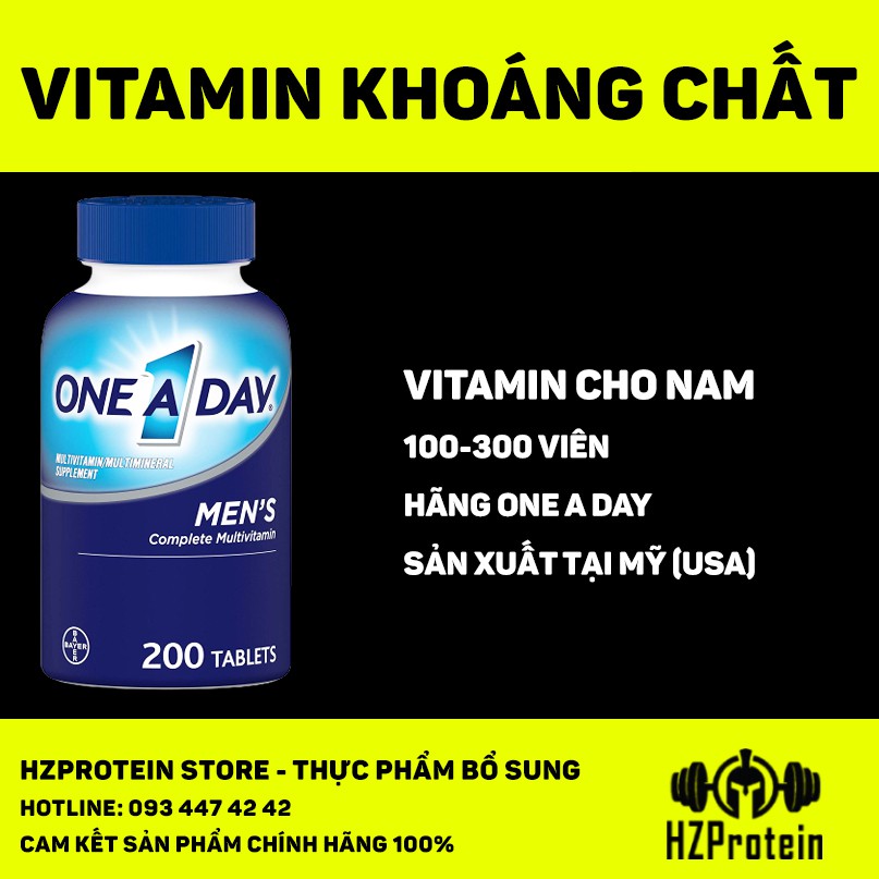ONE A DAY MEN MULTIVITAMIN - VIÊN UỐNG BỔ SUNG MULTI VITAMIN TỔNG HỢP CHO NAM