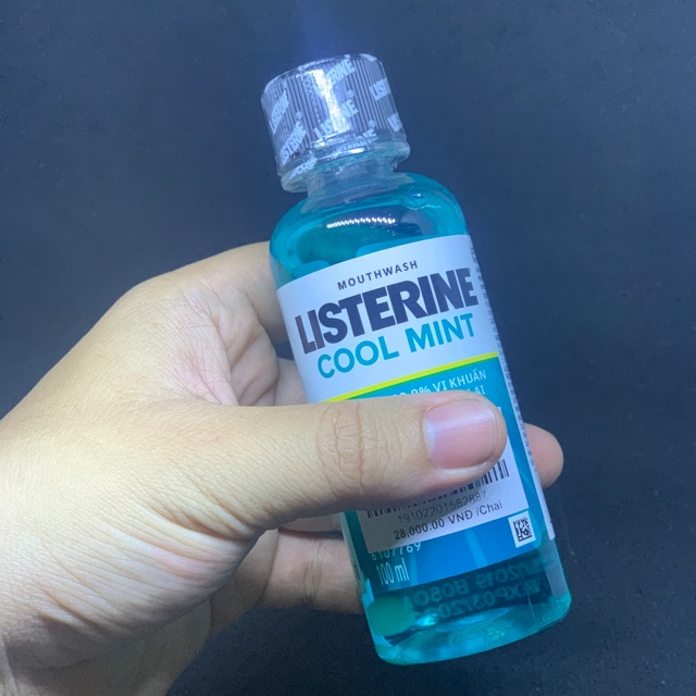 Nước súc miệng Listerine Cool Mint vị bạc hà chai 100ml