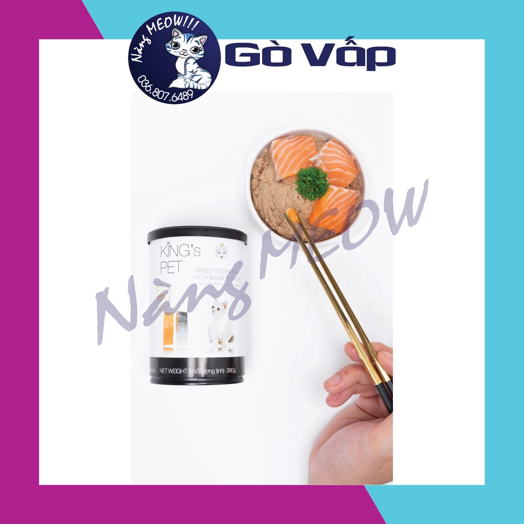 Combo 6 LON PATE 380G KING’S PET – DÀNH CHO MÈO TỪ 1 THÁNG TUỔI