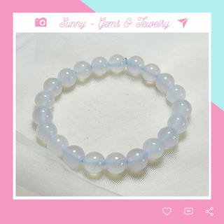 Vòng tay phong thủy may mắn màu trắng hút tài lộc tình duyên hợp mệnh kim mệnh thủy SN096 SUNNY JEWELRY