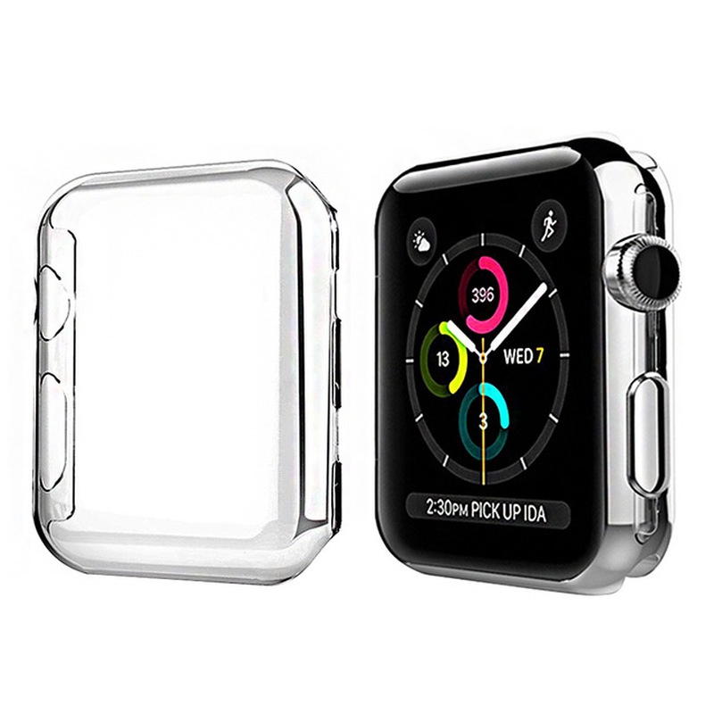 Ốp đồng hồ thông minh bằng TPU mềm mạ điện dành cho Apple IWatch Series 2/3/4/5 38/40/42/44MM