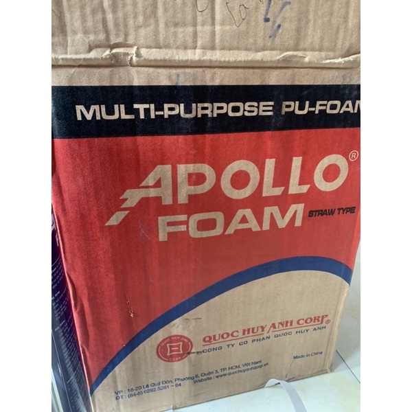 Keo bọt nở Apollo Foam, xịt chống thấm apollo foam hàng chính hãng