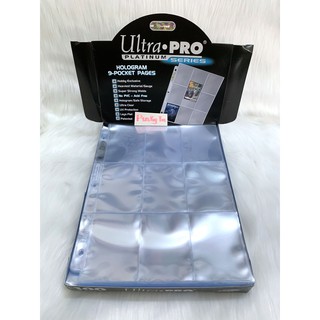 Trang Sheet A4 9 ngăn Ultra PRO dòng Platinum series Trong Suốt - 3 Lỗ của Mỹ