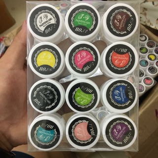 Set gel đặc vẽ nổi 12 màu