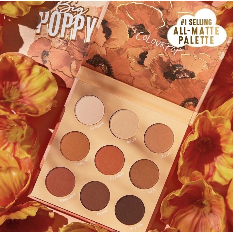 [GIÁ GOM SALE] bảng mắt lì Colourpop all matte Palette Big poppy