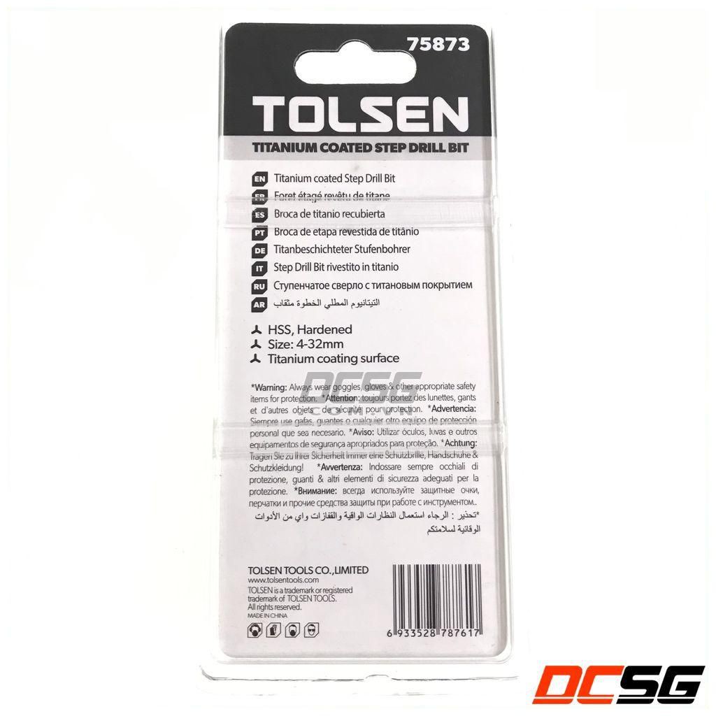 Mũi khoan bậc 4.0-32mm Tolsen HSS 75873