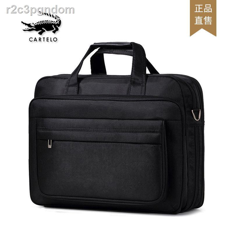 Cặp nam chính hãng Kadi Le Crocodile Túi đựng máy tính 15 inch dung tích lớn messenger xách nhiều lớp | BigBuy360 - bigbuy360.vn