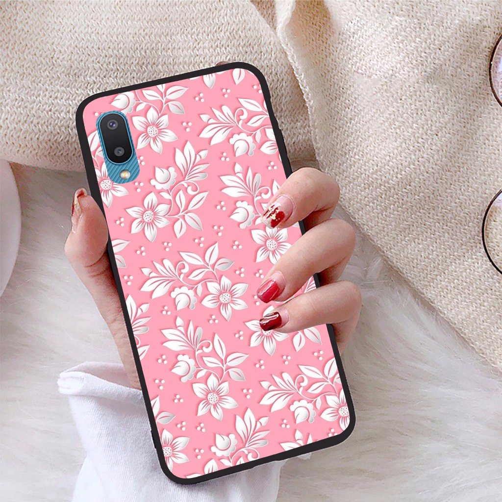 Ốp lưng Samsung Galaxy A02 viền dẻo TPU BST Hoạ Tiết Hoa