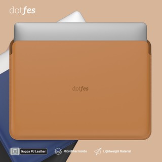 Dotfes Premium PU Leather Laptop Sleeve Case for Macbook Pro / Macbook Air