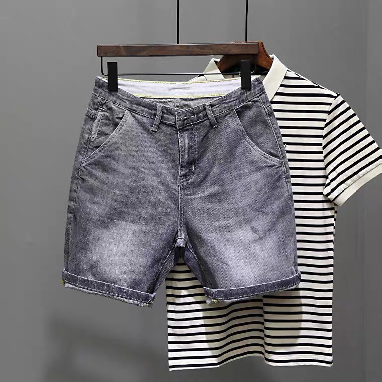 Quần Short , Quần Sọt Jean Nam Clend Fashion Chất Liệu Demin Co giãn Thoáng Mát Thời Trang Cao Cấp KV43