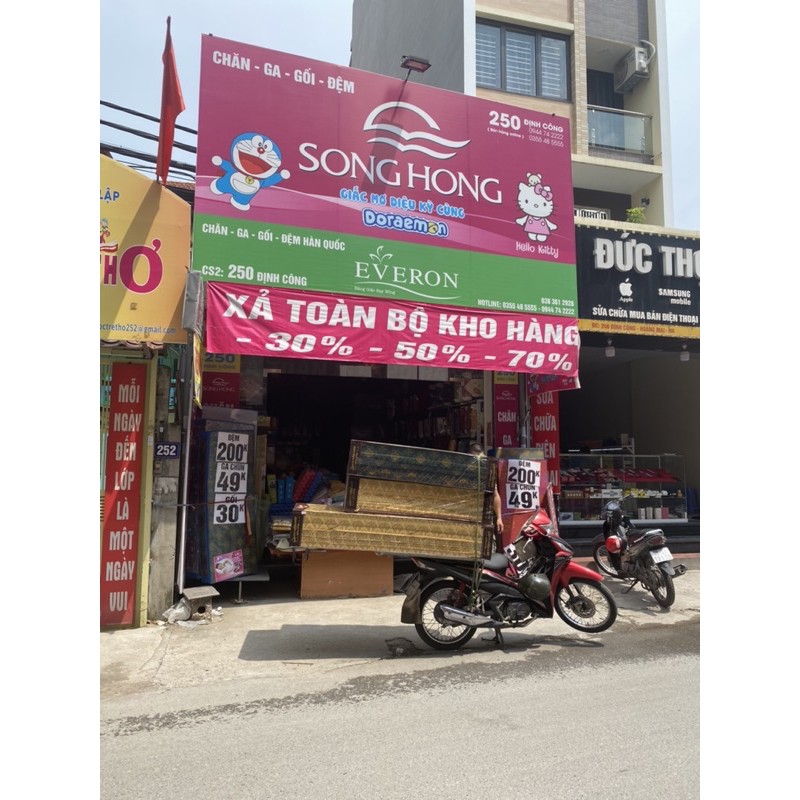 Đệm xốp pe từ cỡ 80cm đến 2,2m