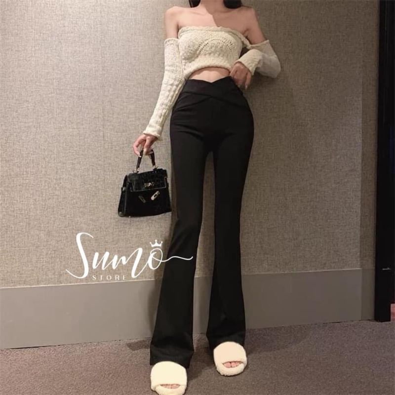 Quần loe co giãn 4 chiều
