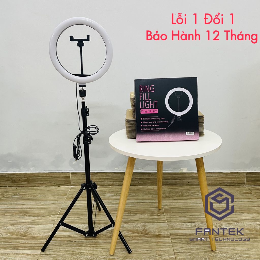 【Có sẵn】Đèn Livestream quay Tiktok, Chụp ảnh, Make up, Bán hàng live stream, Ánh sáng mịn bảo vệ mắt - Fantek