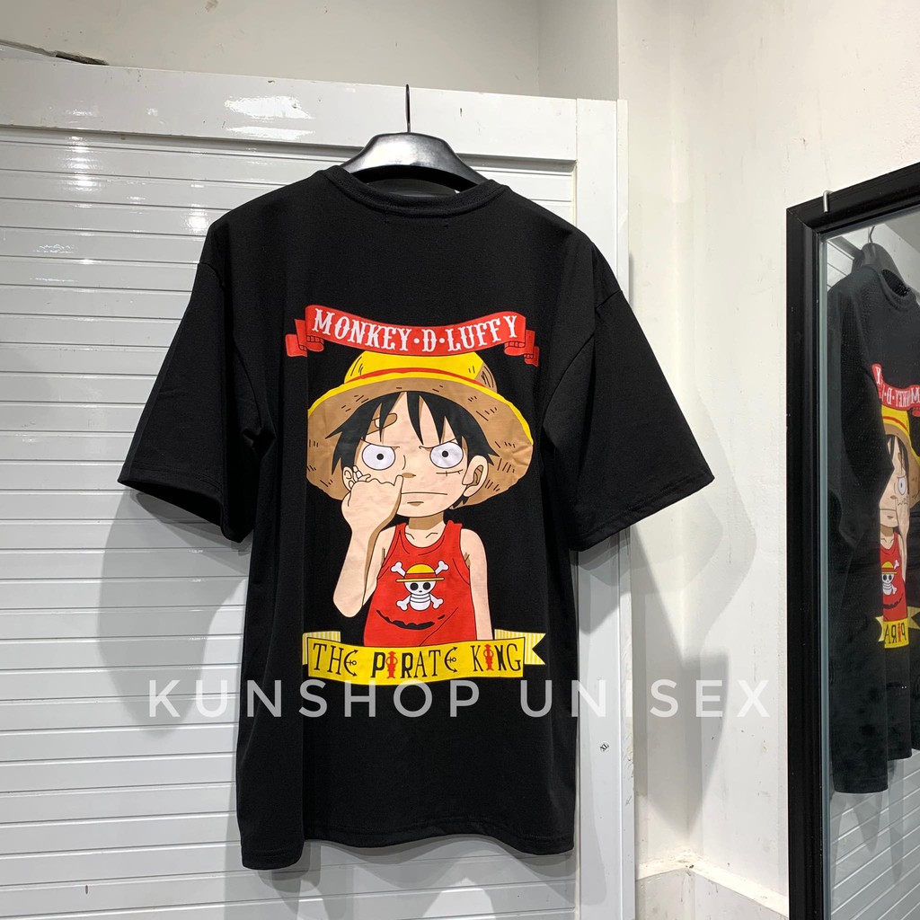 [Mã SKAMCLU7 giảm 10% Tối Đa 50K đơn 0Đ] Áo thun LUFFY MŨ RƠM V2 3 màu Kun shop | BigBuy360 - bigbuy360.vn