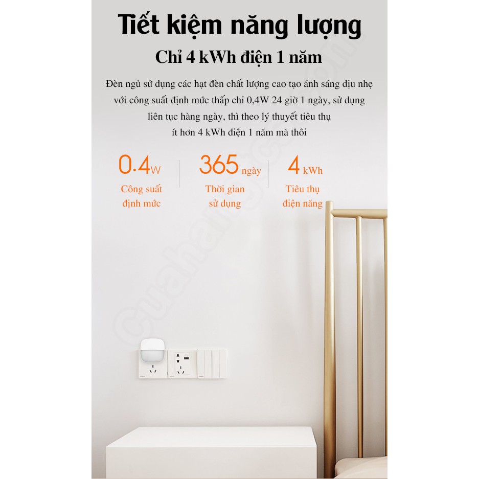 Đèn ngủ cảm biến Yeelight tự động bật tắt sáng tối YLYD09YL