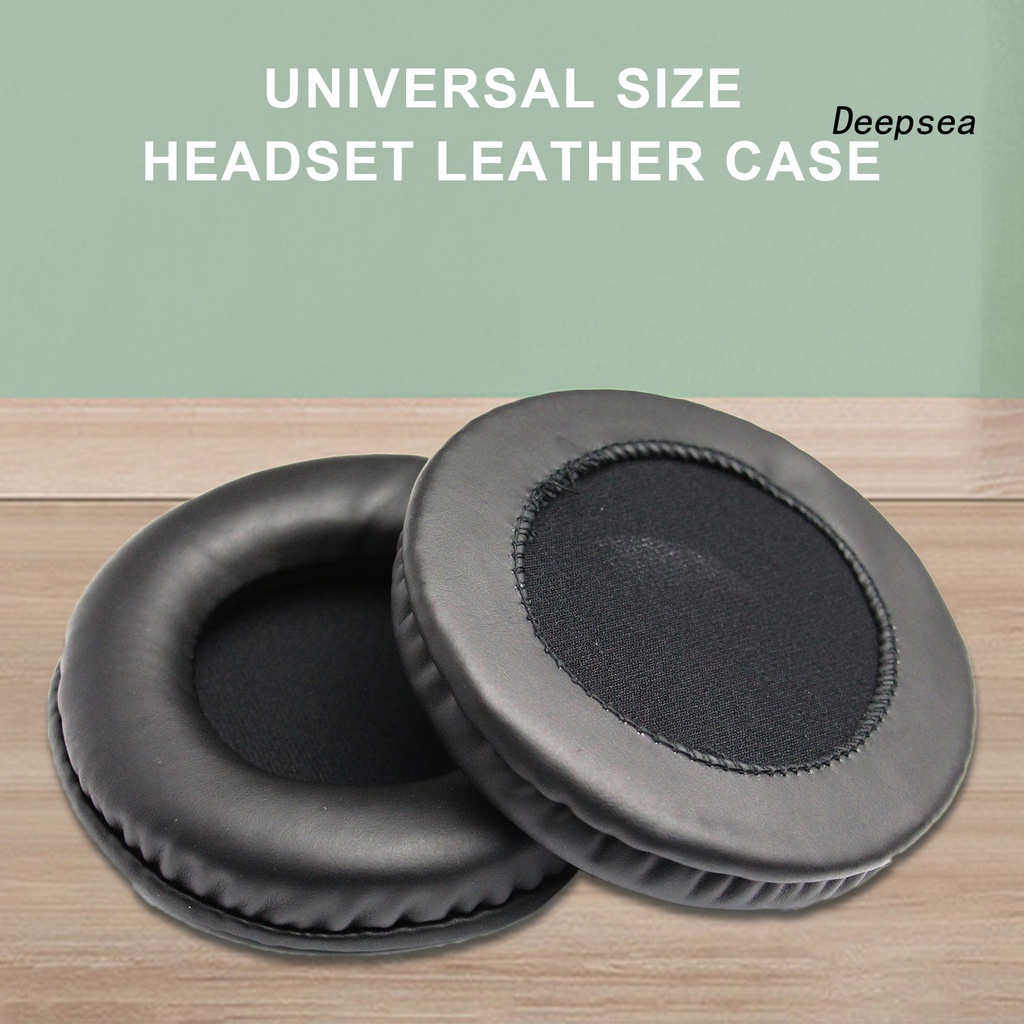 1 Cặp Đệm Tai Nghe Chơi Game Cách Âm 50mm-110mm Bằng Da Giả Protein