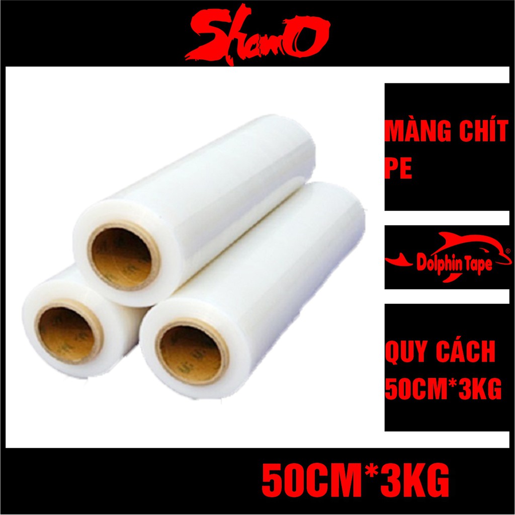 [3kg x 50cm] Màng chít PE cuốn bọc hàng hóa