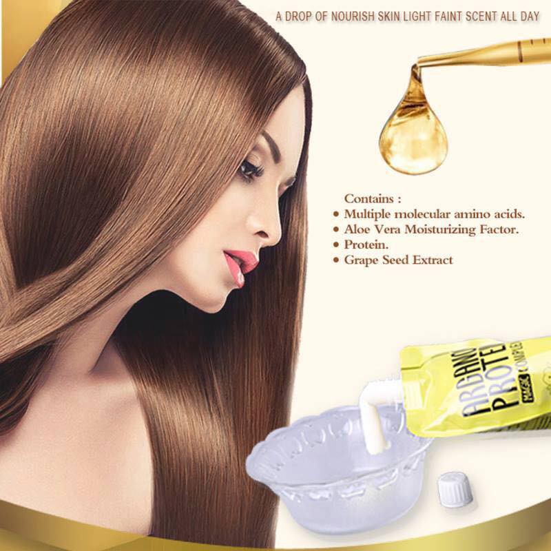 [Mã 153FMCGSALE1 giảm 10% đơn 250K] Hấp dầu ủ tóc Collagen Delofil Arganoil Protein siêu mượt 500ml