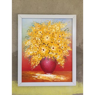 TRANH SƠN DẦU HOA(45x55cm đã bao gồm khung)