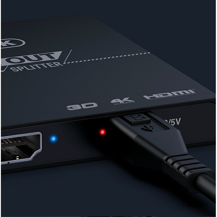 Bộ Chia HDMI 1 Ra 2 Cổng UNITEK V116A Hỗ Trợ 4K Cao Cấp