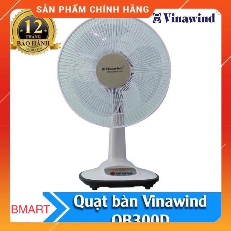 [Chính hãng] Quạt bàn Điện cơ thống nhất Vinawind QB300-Đ sải cánh 300cm, Bảo hành 12 tháng