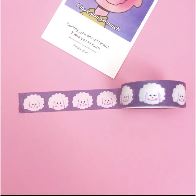 Băng dính Washi tape trang trí sổ học tập nhiều hình dễ thương