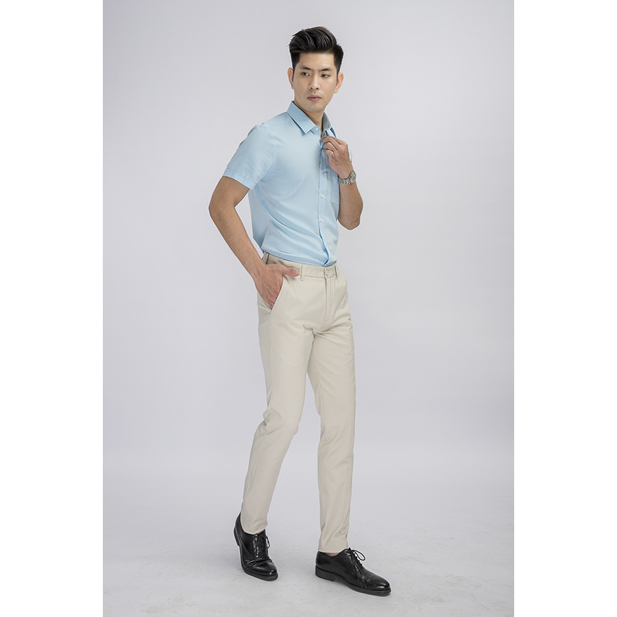 Quần Kaki Aristino AKK01508 kiểu dáng Slim fit màu Be 95