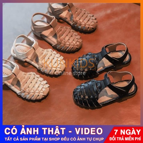 🔴Dép sandal nữ học sinh nam nữ dép quai hậu đi học từ 2-3-4-5-6 tuổi size từ 24-30
