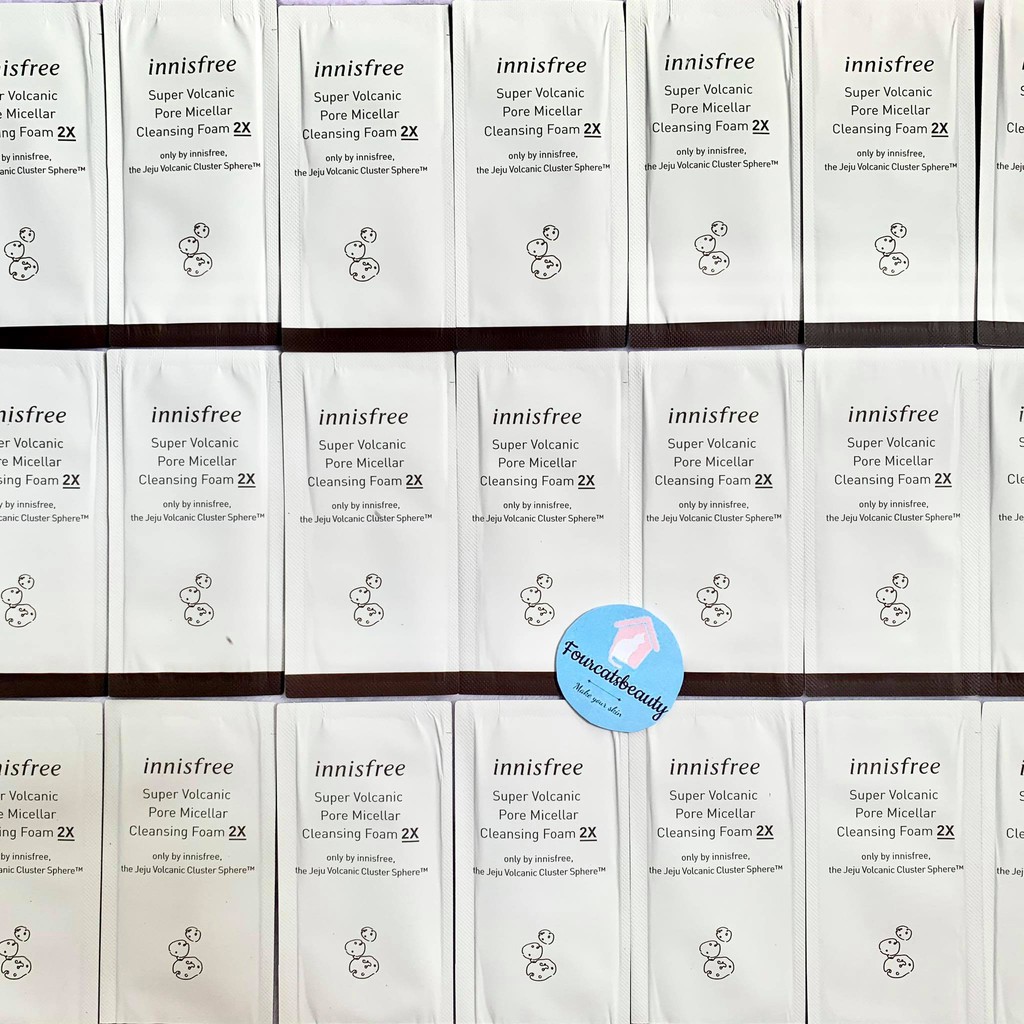 Sample 3gram Sữa Rửa Mặt Tro Núi Lửa Innisfree Super Volcanic Pore Micellar Cleansing Foam 2x | BigBuy360 - bigbuy360.vn
