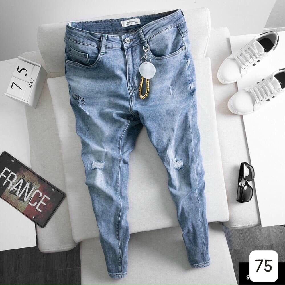 Quần jean nam 💝Freeship💝 Quần Bò Nam Co Giãn 4 Chiều HU04