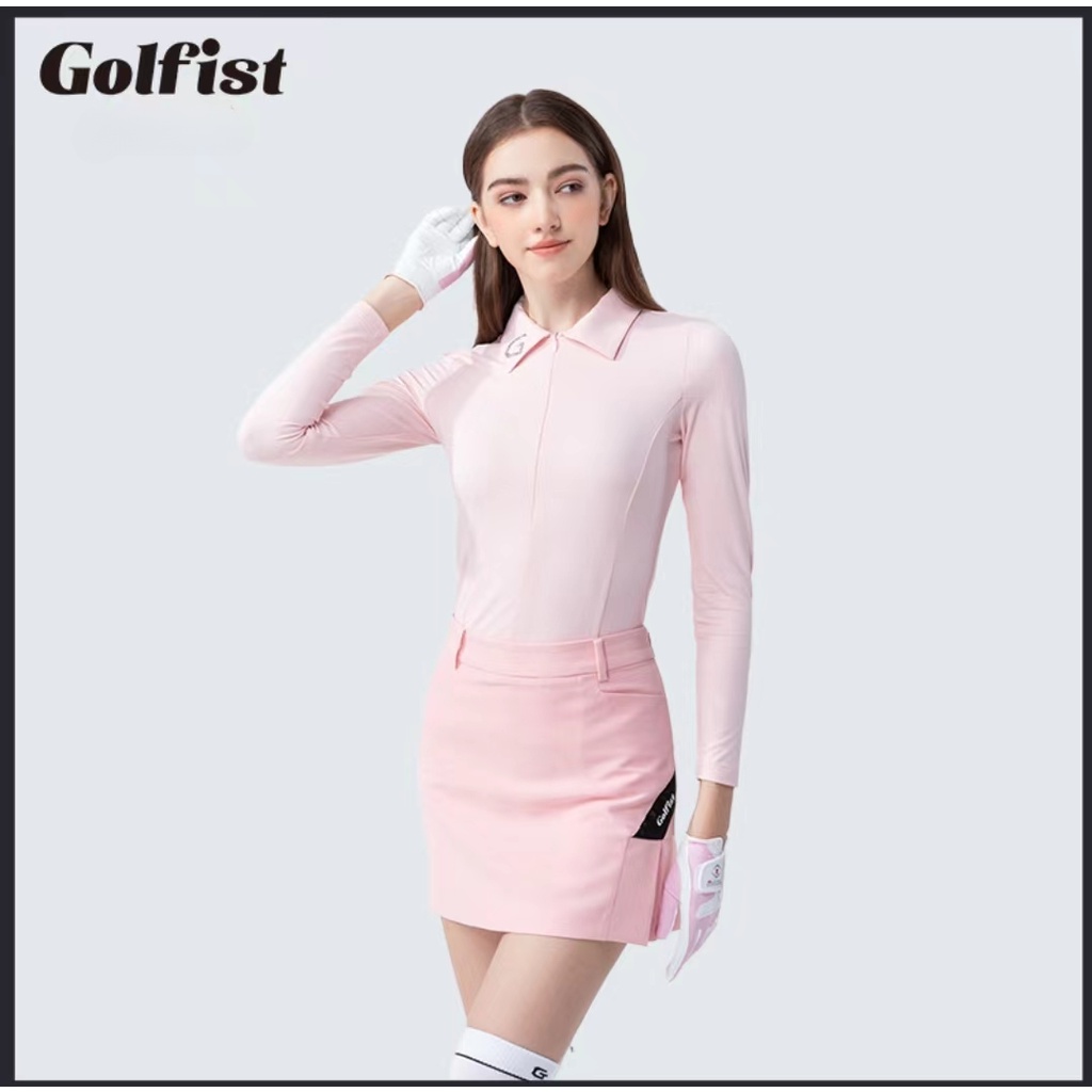 Bộ Áo Tay Dài Dáng Ôm + Chân Váy AR5T Phong Cách Mùa Thu Mới Cho Nữ Chơi golf