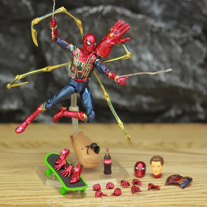 [Mã LIFEXANH03 giảm 10% đơn 500K] Mô hình Action figure MAFEX Spiderman Infinity Marvrel