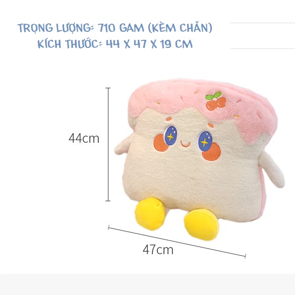 Order | Bộ chăn gối & đút tay hình bánh mì dễ thương tiện lợi cho dân văn phòng