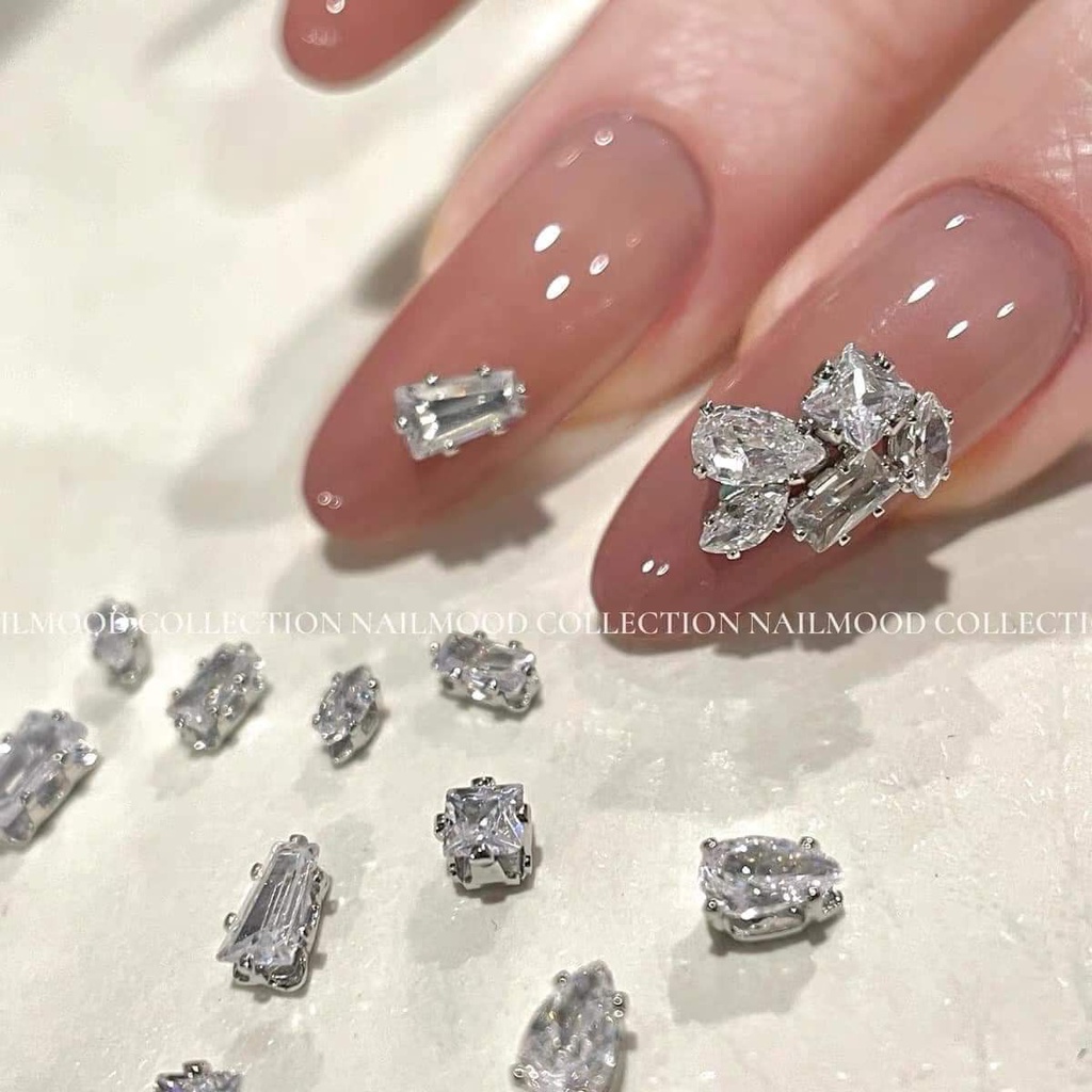Phụ kiện nail - Đá  sét 20 viên mix 2 màu