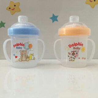 Bình tập uống sillicon Dolphin 250ml