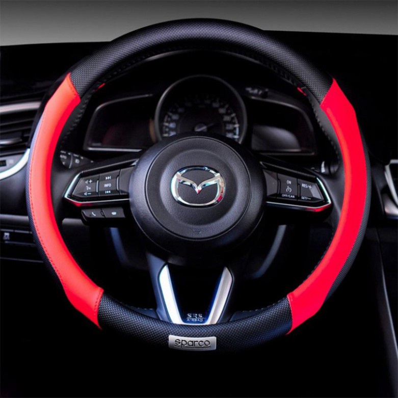 Bọc vô lăng ô tô, ốp vô lăng sparco chính hãng italia cao cấp đủ mẫu và màu sắc size 38cm dành cho xe từ 4 đến 16 chỗ