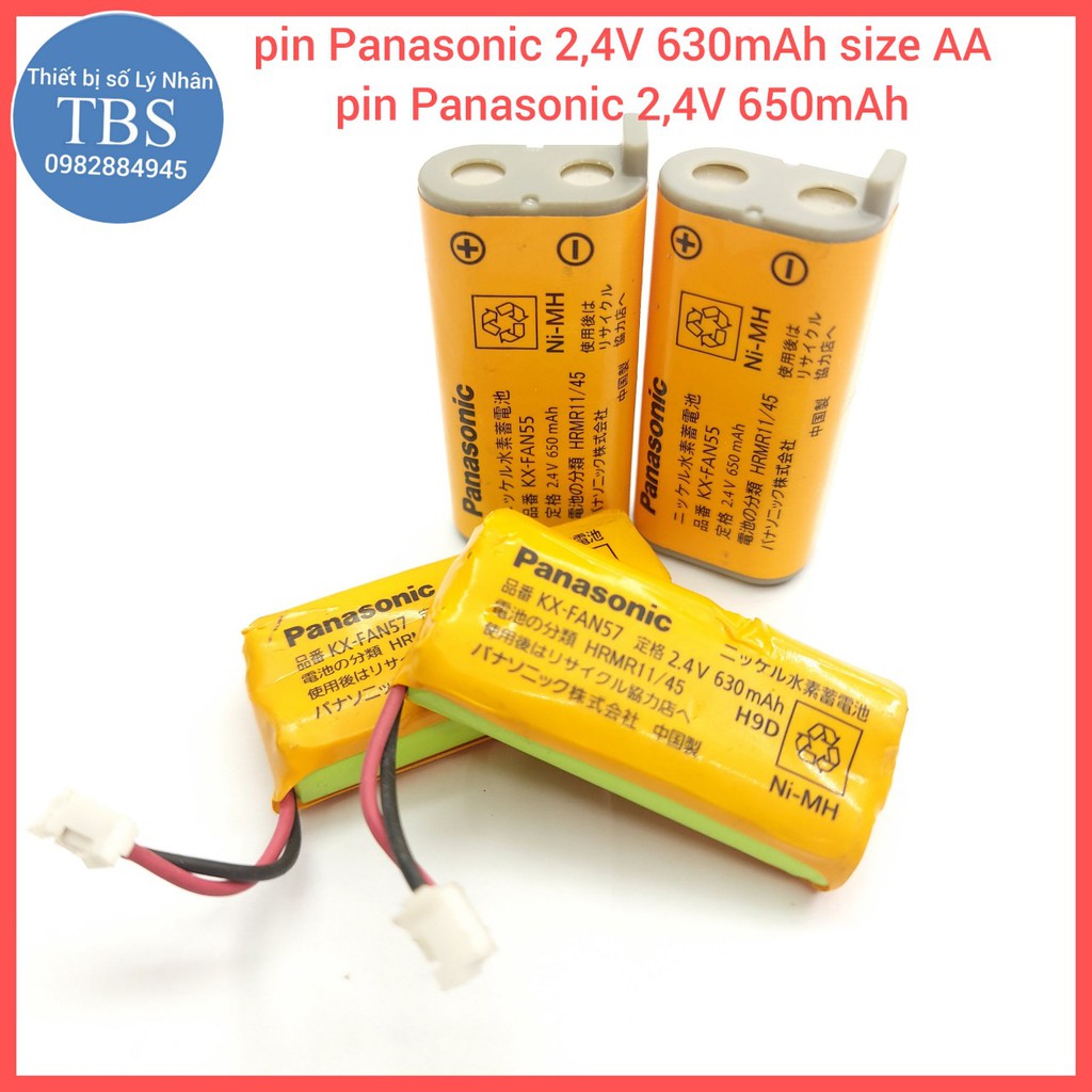 Pin NI-MH Panasonic 2.4V 650mAh,2.4V 630mAh