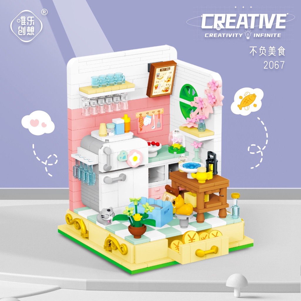 Bộ Đồ Chơi Lắp Ráp Mô Hình WL2067-70