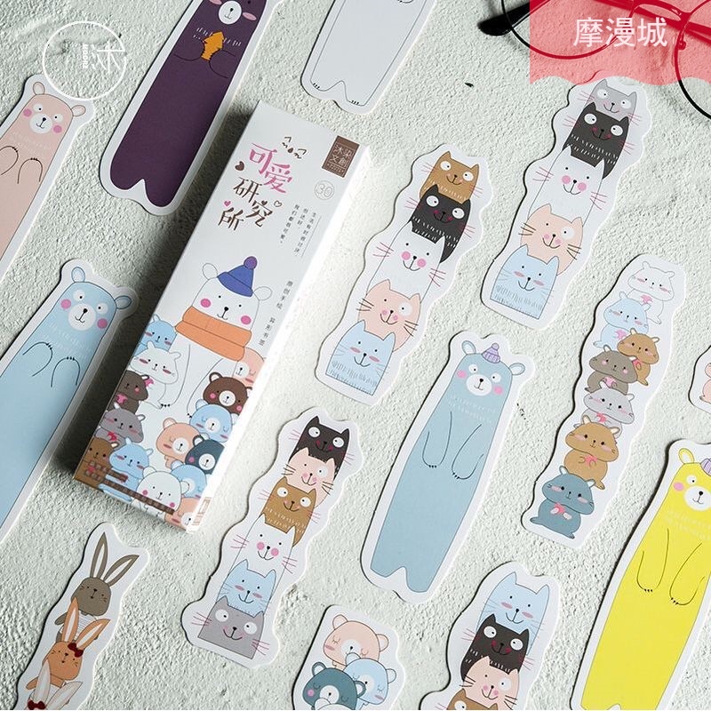 Set 30 bookmark đánh dấu trang gấu siêu cute