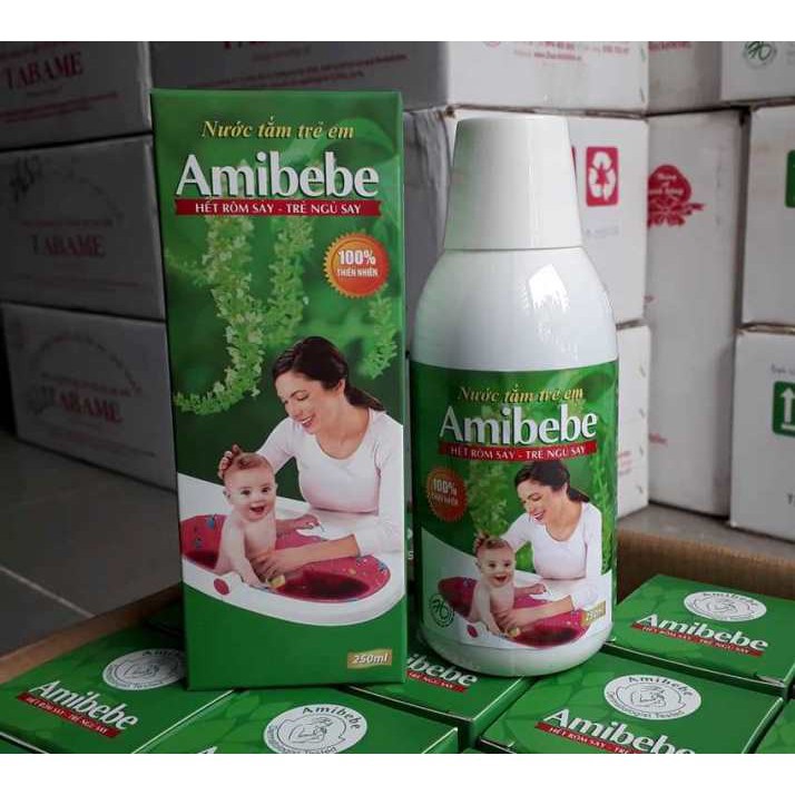 Chai nước tắm trẻ Em Amibebe 250ml (Hàng Việt Nam Chất Lượng Cao)